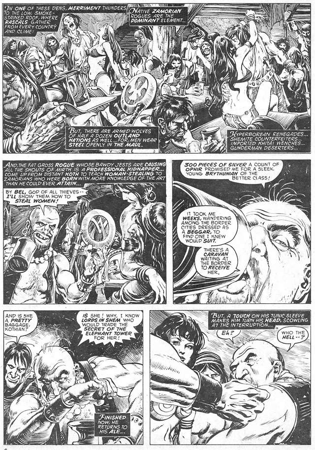 Thieves and rogues fill a Zamorian den as a plot to steal a woman unfolds