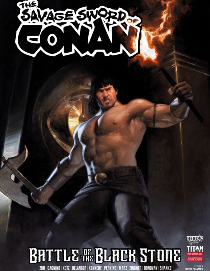 Savage Sword of Conan #4 cover – Battle of the Black Stone