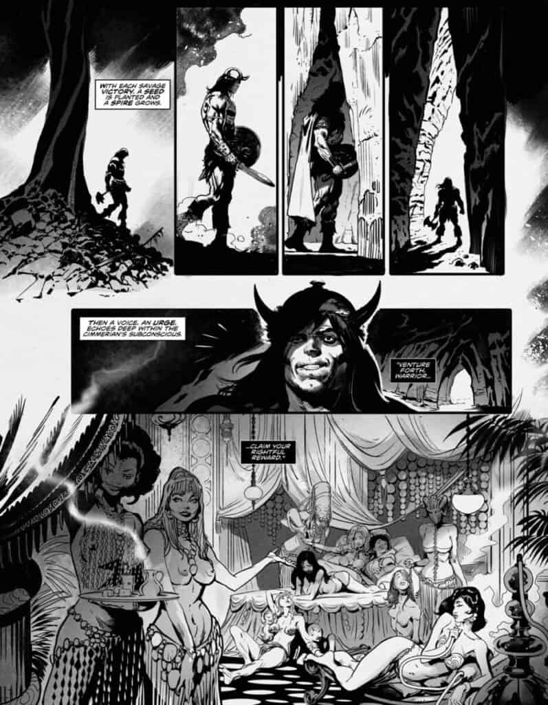 Conan in the story Birthright and Black from Savage Sword of Conan #4