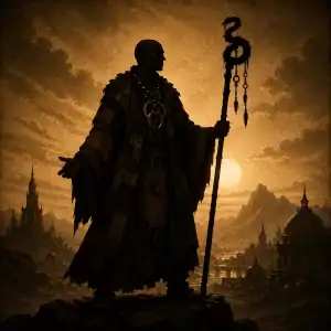 Akiro the Wizard – fantasy silhouette inspired by Conan the Barbarian